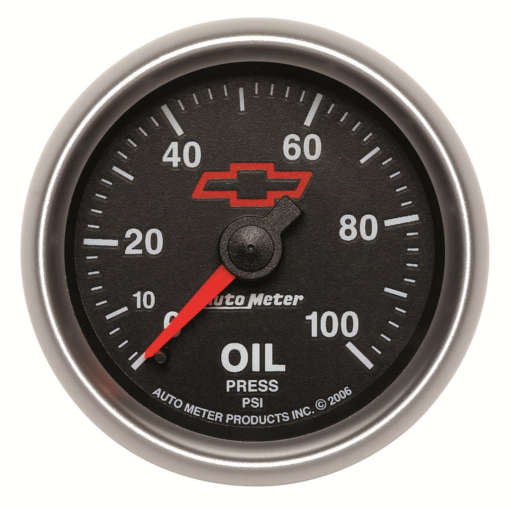 2-1/16 in. OIL PRESSURE 0-100 PSI GM BLACK