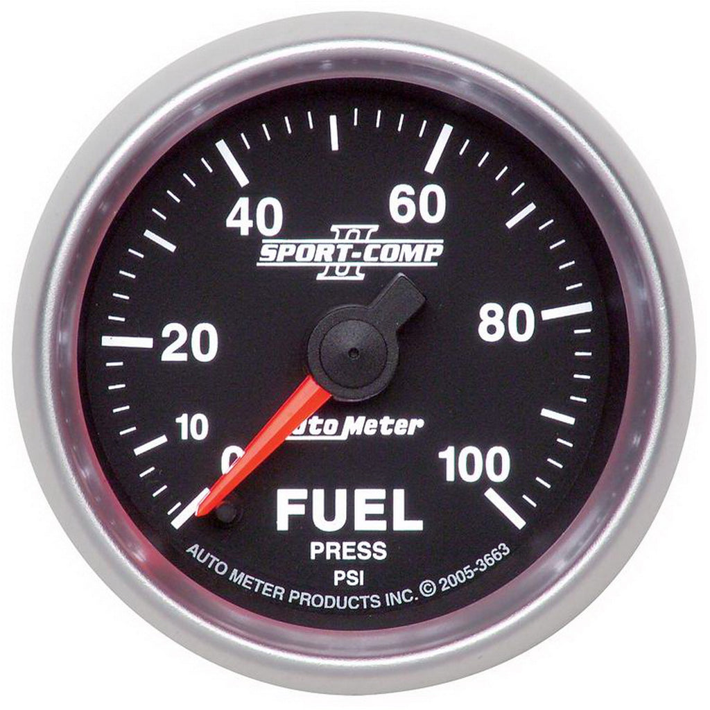 2-1/16in FUEL PRESSURE 0-100 PSI SPORT-COMP II