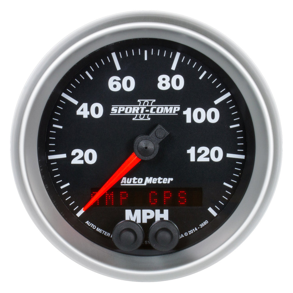 3-3/8 in. GPS SPEEDOMETER 0-140 MPH SPORT-COMP II