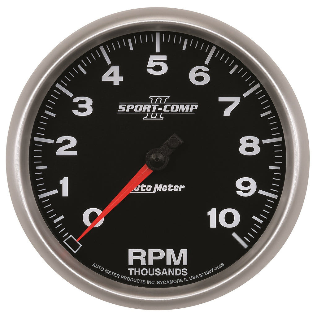 5 in. IN-DASH TACHOMETER 0-10000 RPM SPORT-COMP II