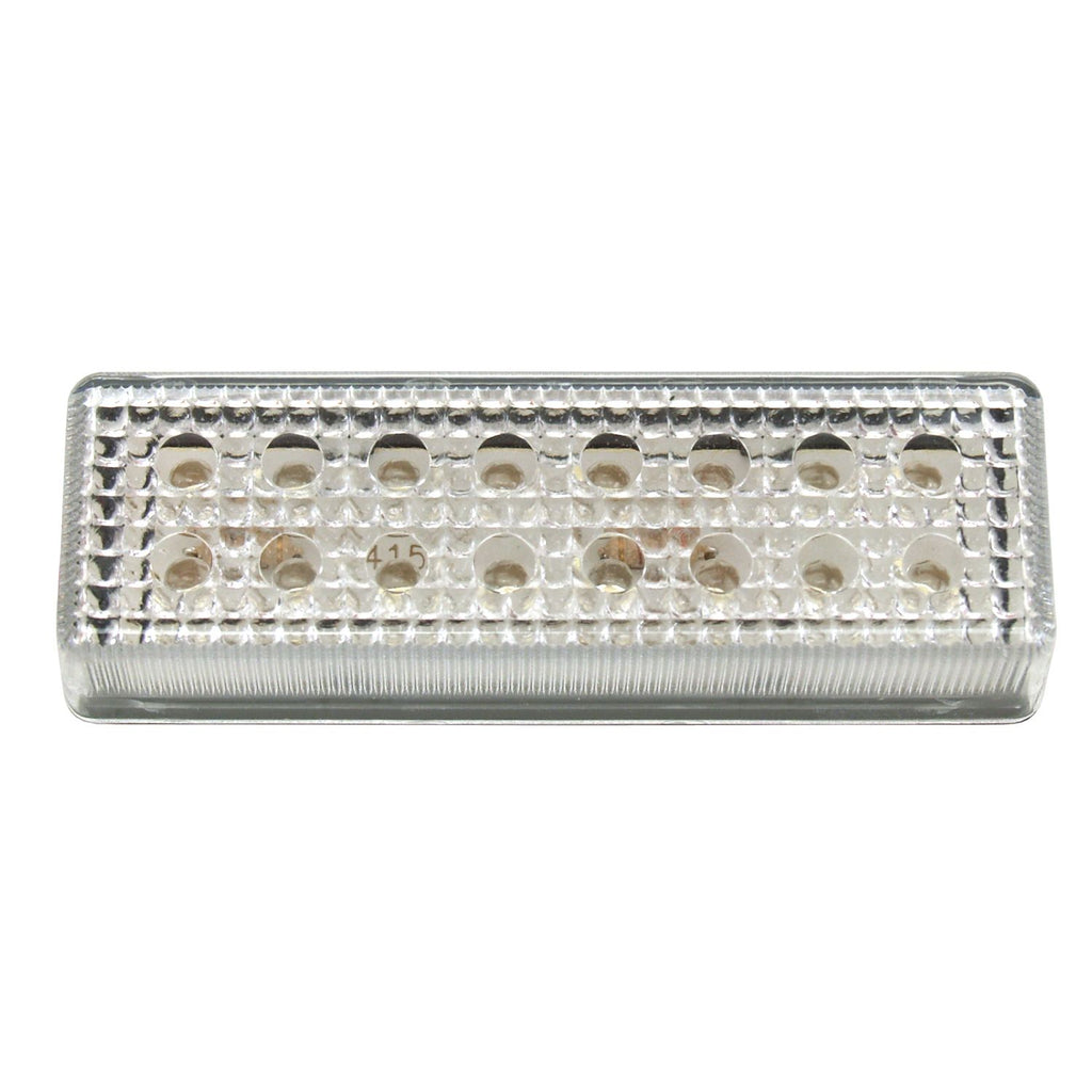 16 Diode Double Row LED Light, Clear/White