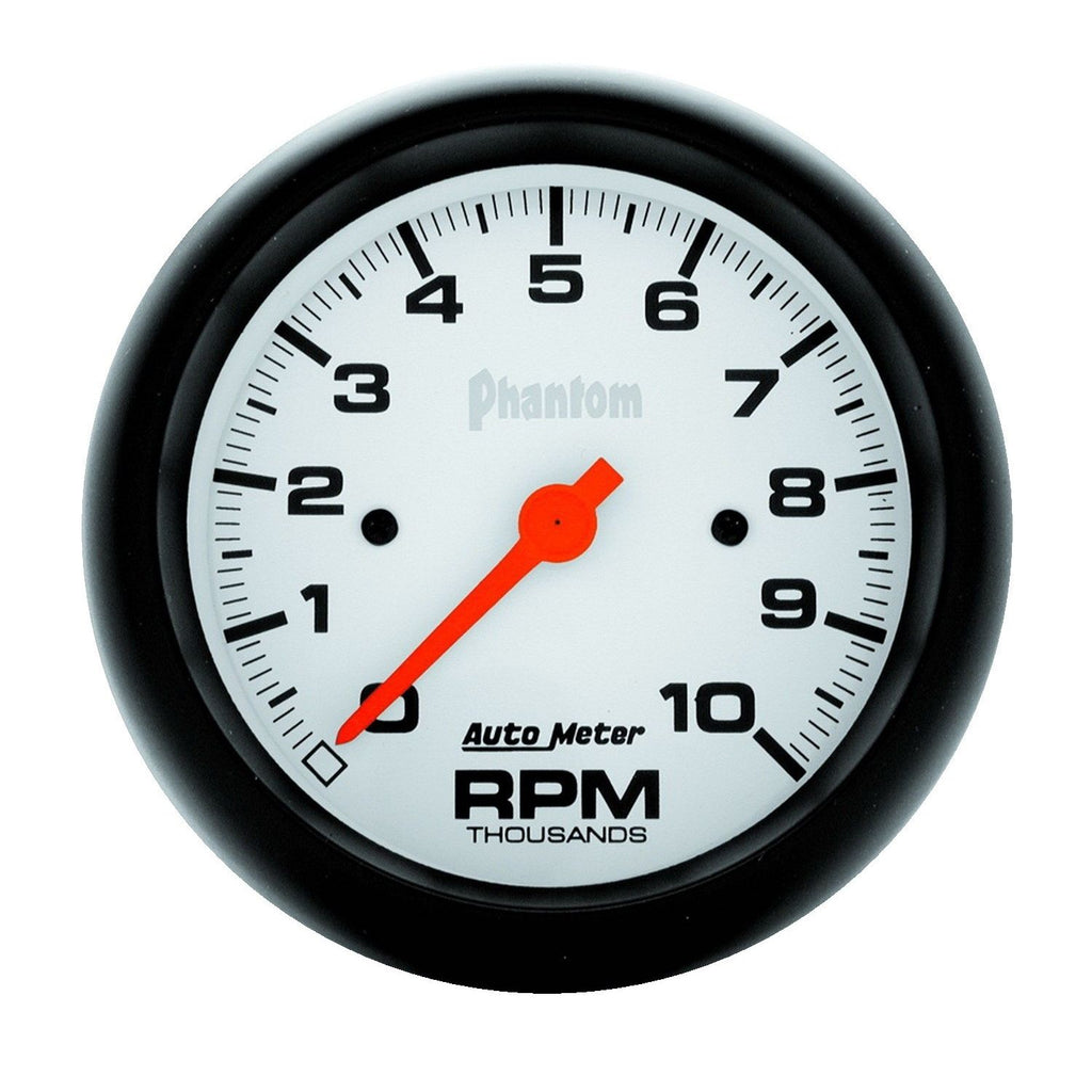 3-3/8 in. IN-DASH TACHOMETER 0-10000 RPM PHANTOM