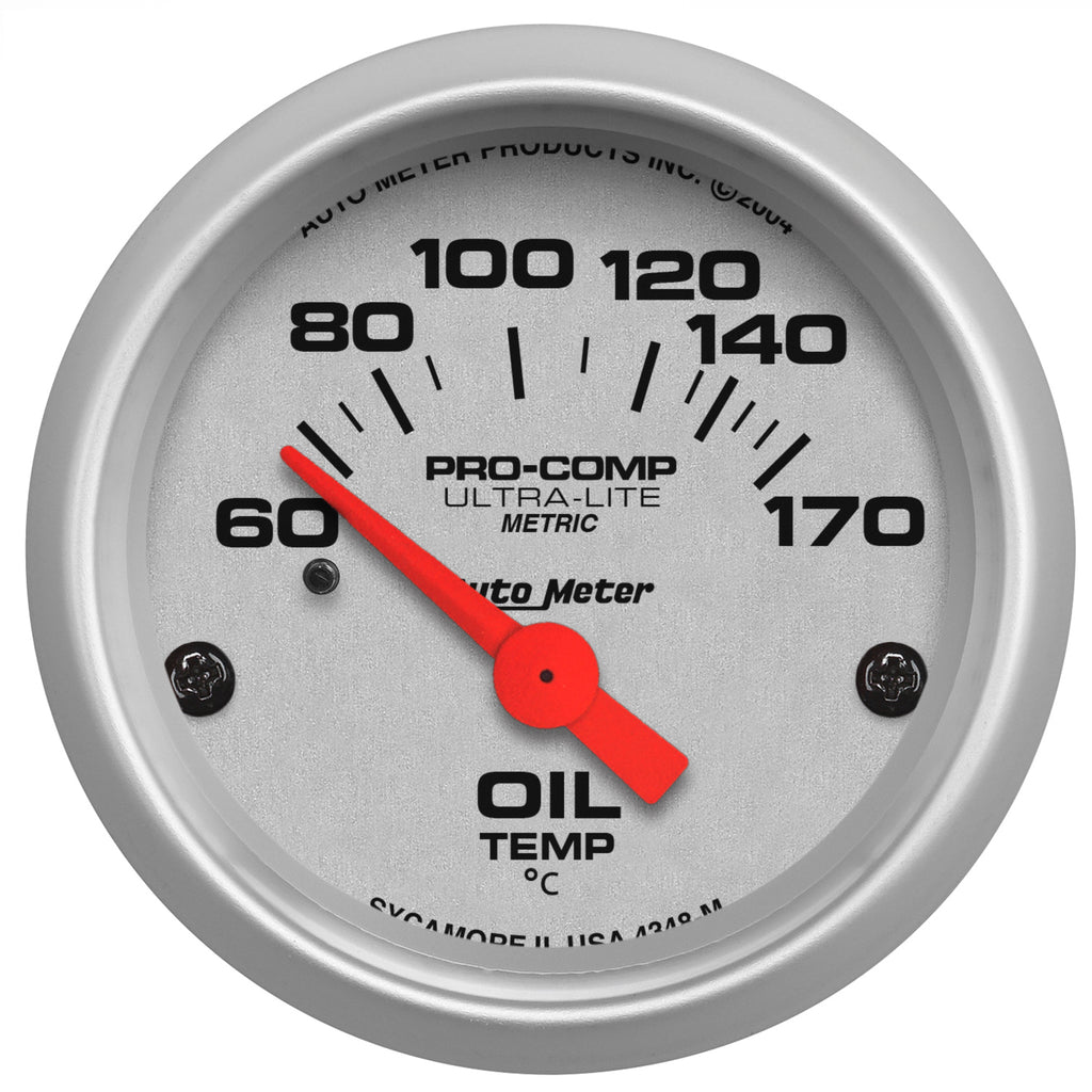 2-1/16 in. OIL TEMPERATURE 60-170 Celsius ULTRA-LITE