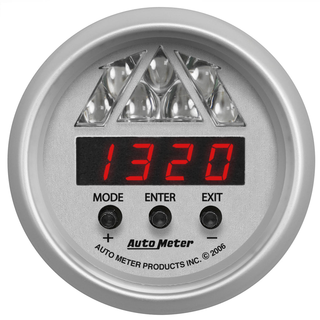 2-1/16 in. DIGITAL TACHOMETER W/ SHIFT LIGHT 0-16000 RPM ULTRA-LITE