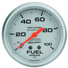 2-5/8 in. FUEL PRESSURE 0-100 PSI LIQUID FILLED ULTRA-LITE