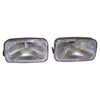 Crown Automotive - Plastic Clear Fog Light Set