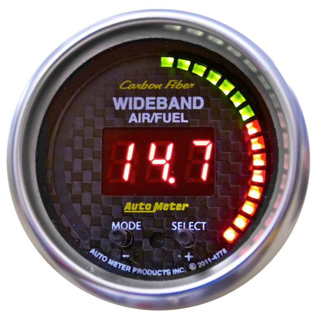 2-1/16 in. WIDEBAND PRO AIR/FUEL RATIO 6:1-20:1 AFR CARBON FIBER