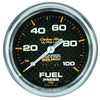 2-5/8 in. FUEL PRESSURE 0-100 PSI CARBON FIBER