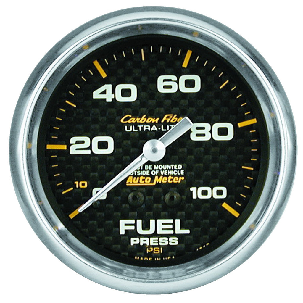 2-5/8 in. FUEL PRESSURE 0-100 PSI CARBON FIBER