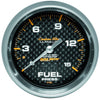 2-5/8 in. FUEL PRESSURE W/ ISOLATOR 0-15 PSI CARBON FIBER