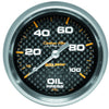 2-5/8 in. OIL PRESSURE 0-100 PSI CARBON FIBER