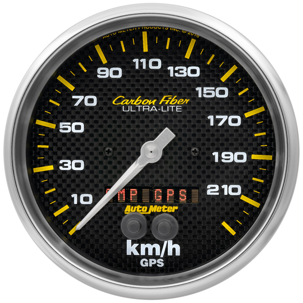 5 in. GPS SPEEDOMETER 0-225 KM/H CARBON FIBER