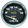 2-5/8 in. VOLTMETER 8-18V CARBON FIBER