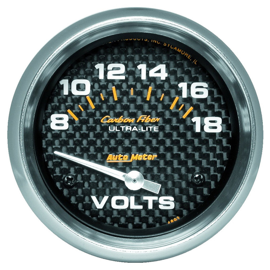 2-5/8 in. VOLTMETER 8-18V CARBON FIBER