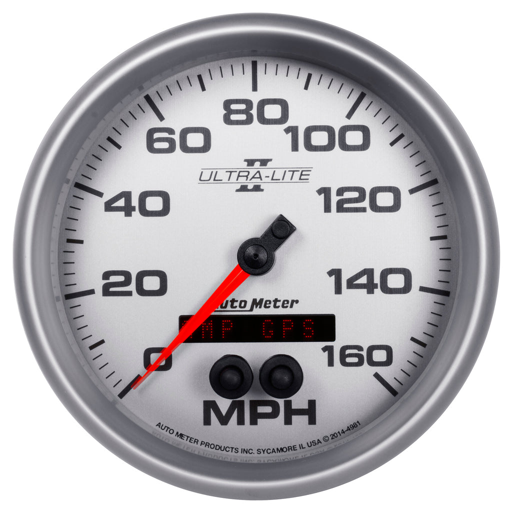 5 in. GPS SPEEDOMETER 0-160 MPH ULTRA-LITE II