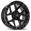 22" 4PLAY GEN3 Wheel fits Ram-Dodge-Jeep-GM-Ford - 4P55 Brushed Black 22x10