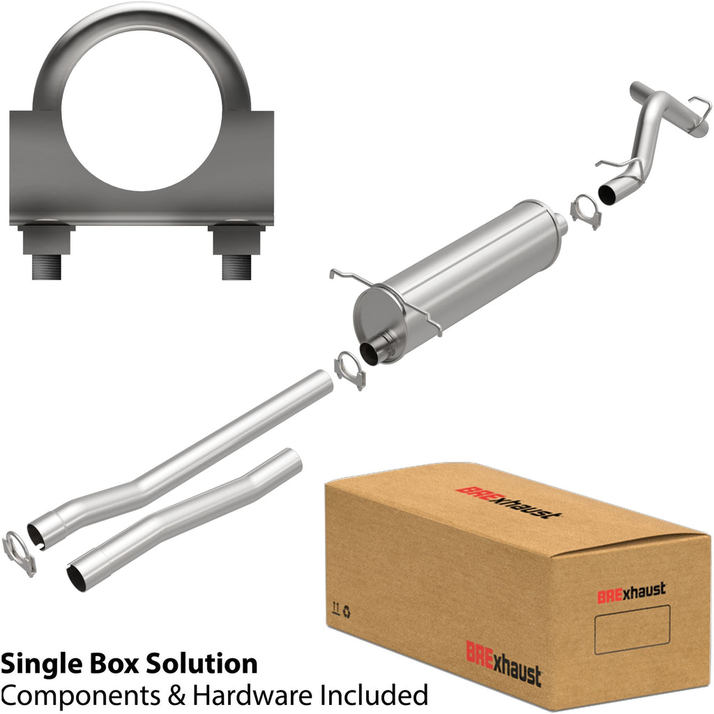 BRExhaust 2000-2003 Dodge Dakota V6 3.9L Direct-Fit Replacement Exhaust System