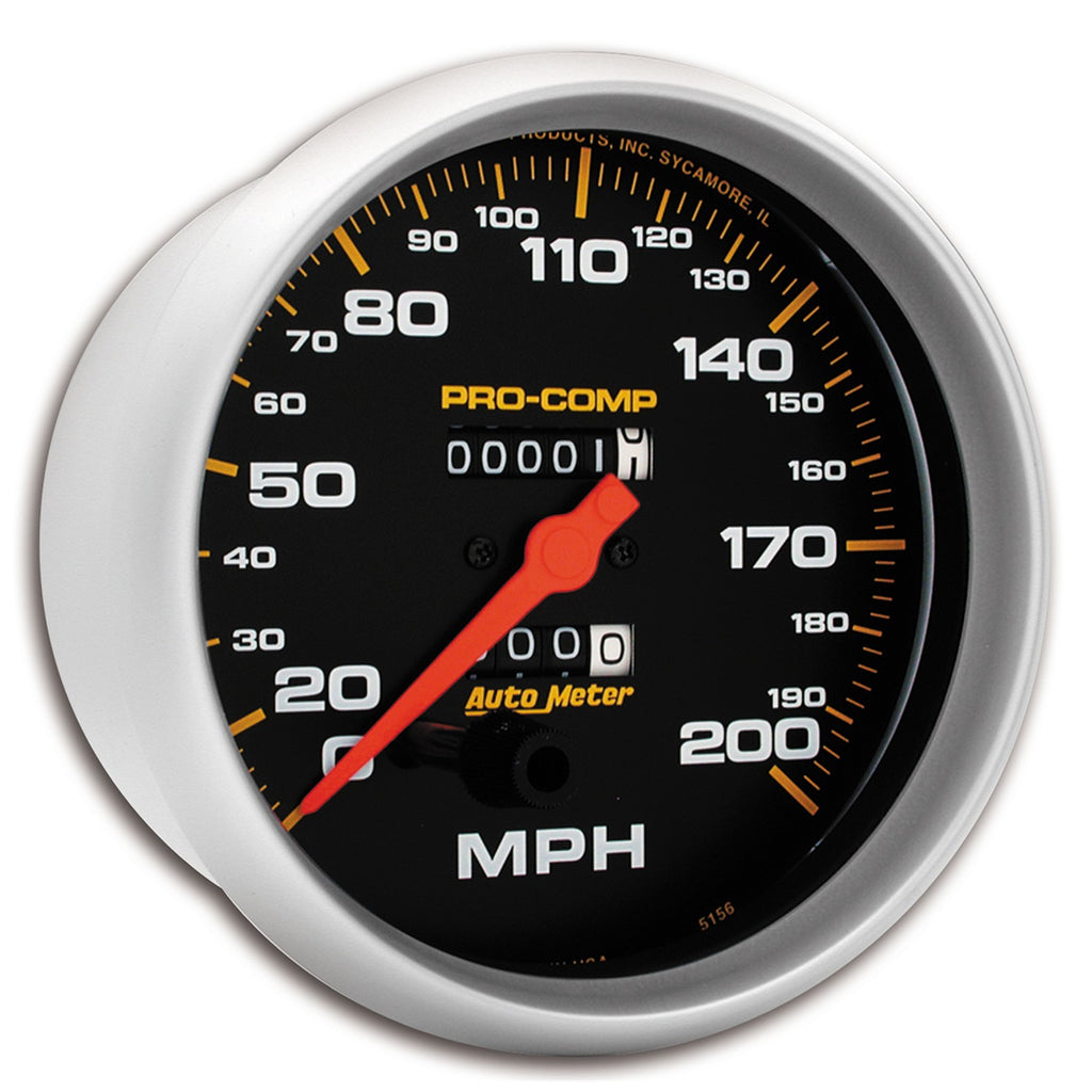 5 in. SPEEDOMETER 0-200 MPH PRO-COMP