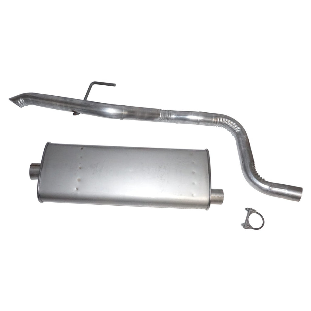 Crown Automotive - Steel Unpainted Muffler & Tailpipe