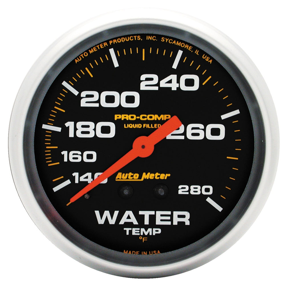 2-5/8 in. WATER TEMPERATURE 140-280 Fahrenheit LIQUID FILLED PRO-COMP