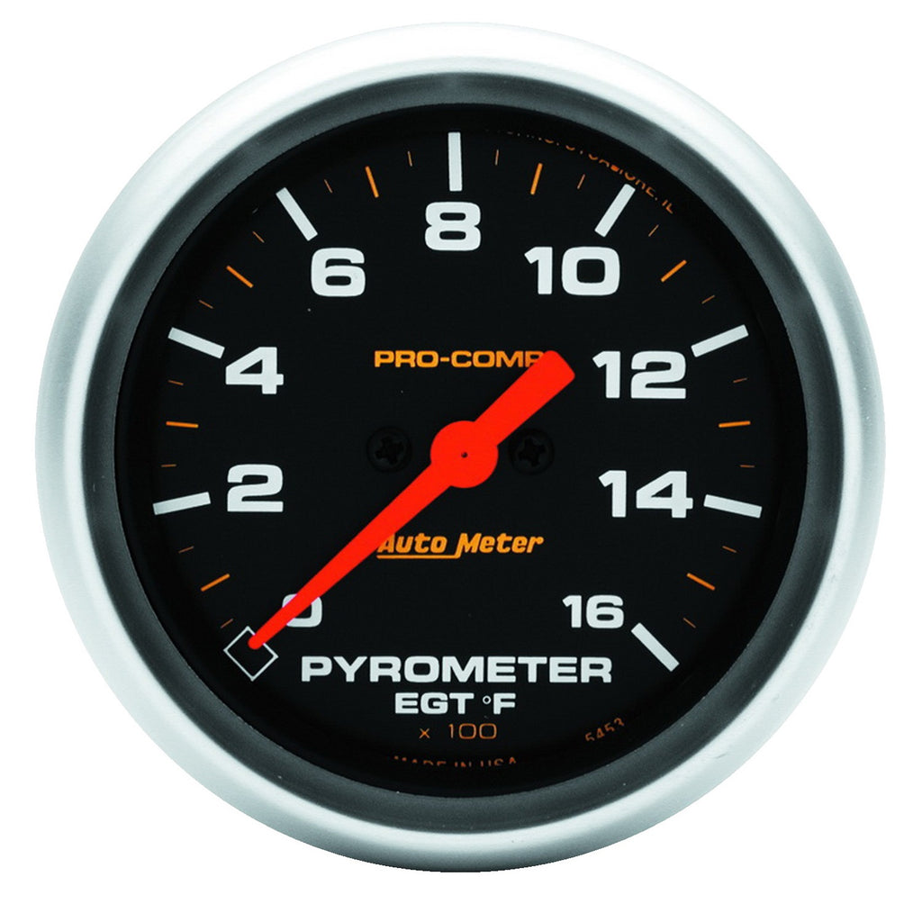 2-5/8 in. PYROMETER 0-1600 Fahrenheit PRO-COMP