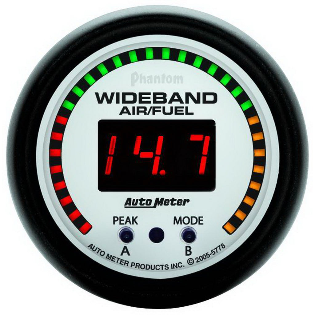 2-1/16 in. WIDEBAND PRO AIR/FUEL RATIO 6:1-20:1 AFR PHANTOM