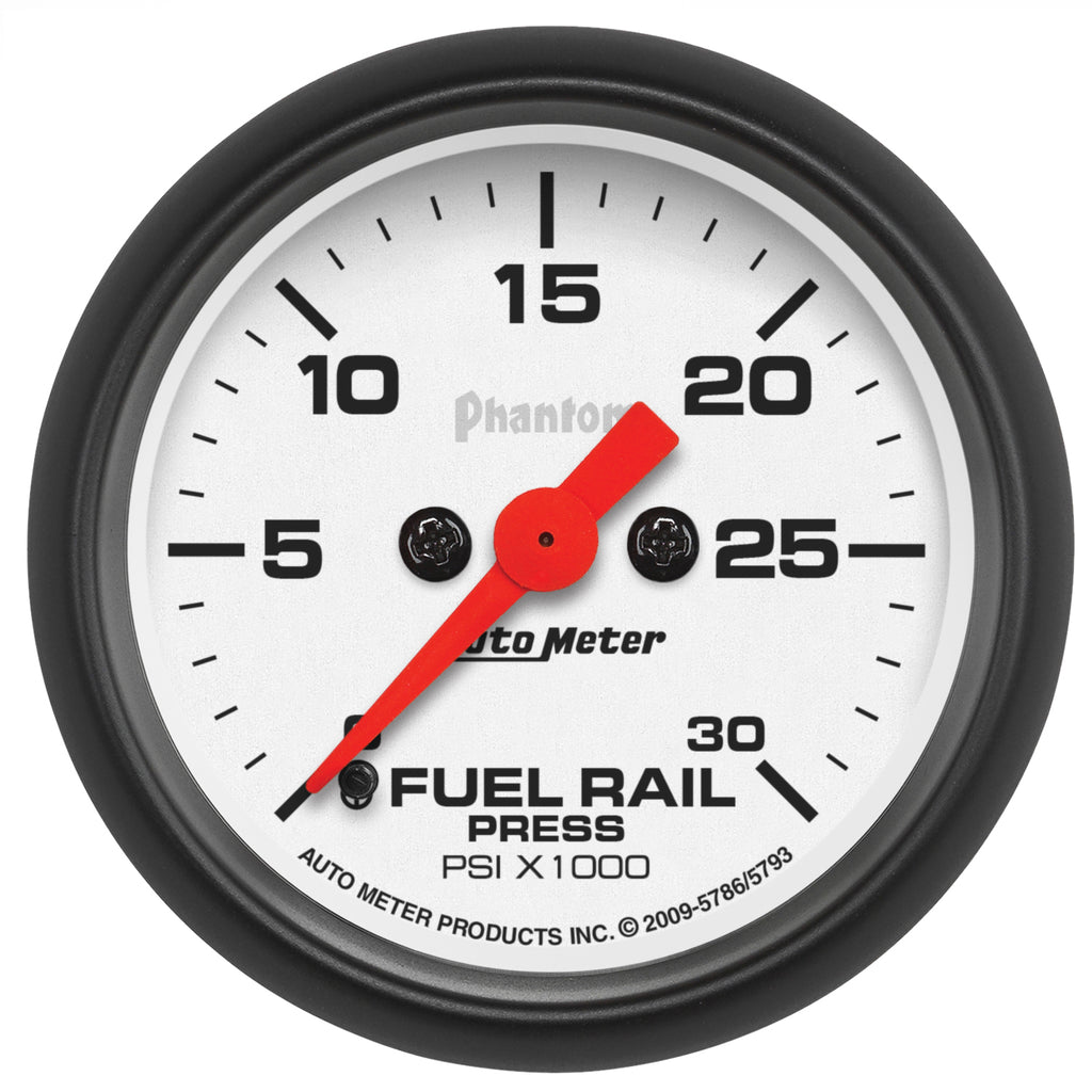 2-1/16 in. FUEL RAIL PRESSURE 0-30K PSI PHANTOM