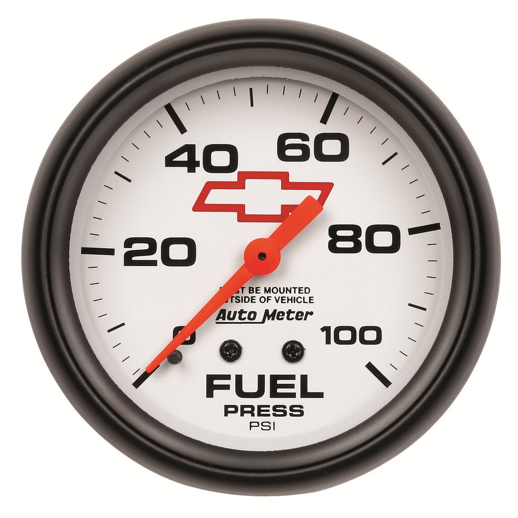 2-5/8 in. FUEL PRESSURE 0-100 PSI GM WHITE