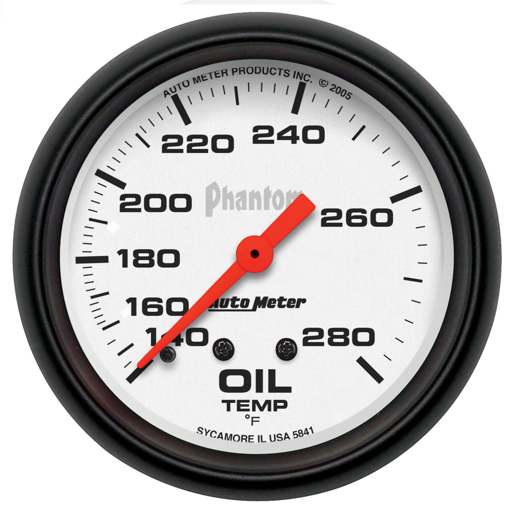 2-5/8 in. OIL TEMPERATURE 140-280 Fahrenheit PHANTOM