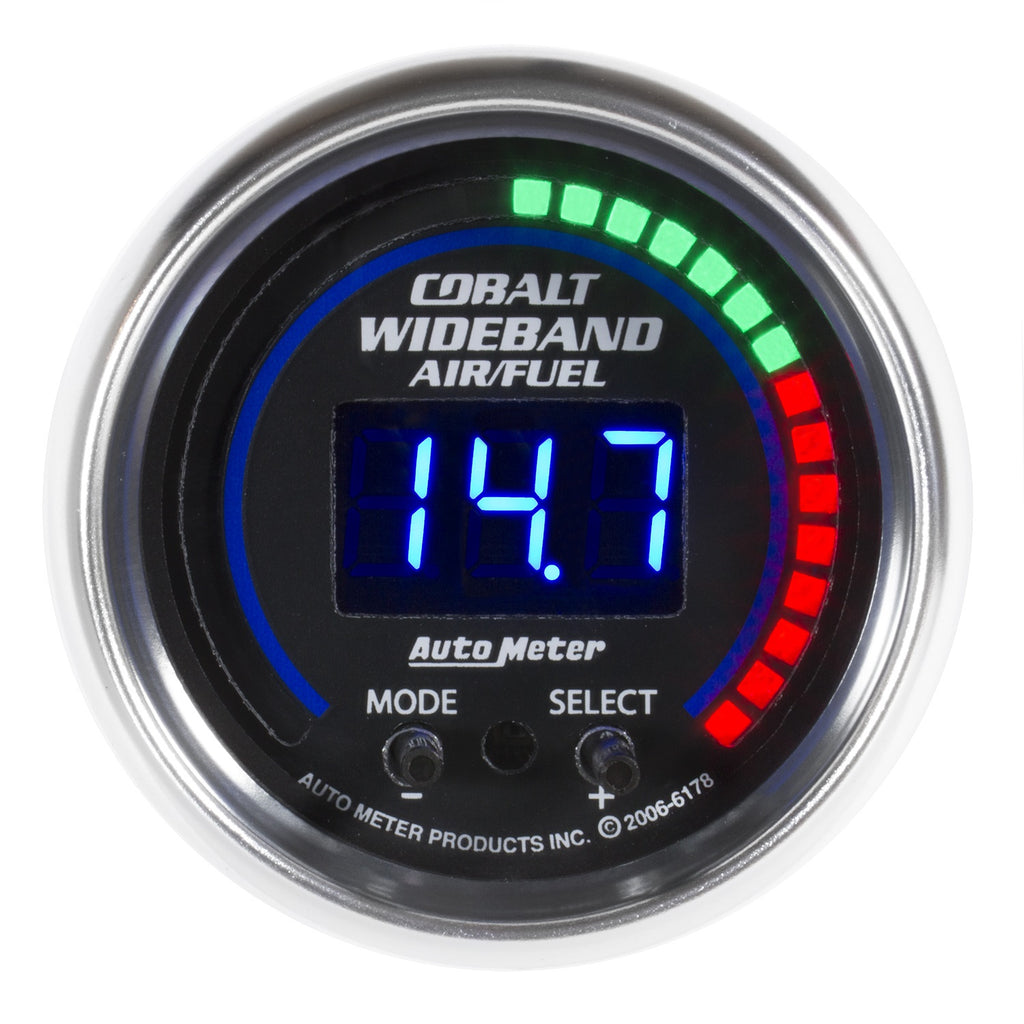 2-1/16 in. WIDEBAND PRO PLUS AIR/FUEL RATIO 6:1-20:1 AFR COBALT