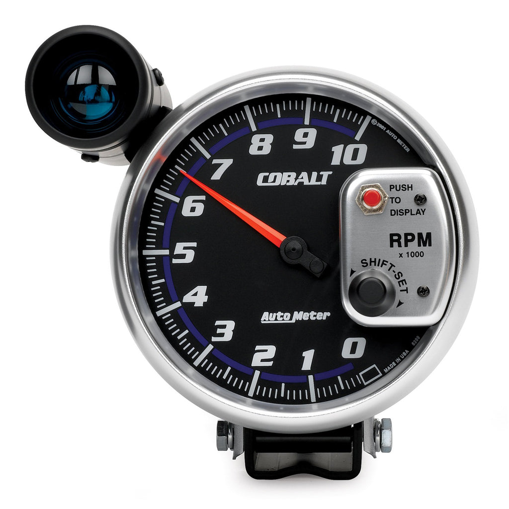 5 in. PEDESTAL TACHOMETER 0-10000 RPM COBALT