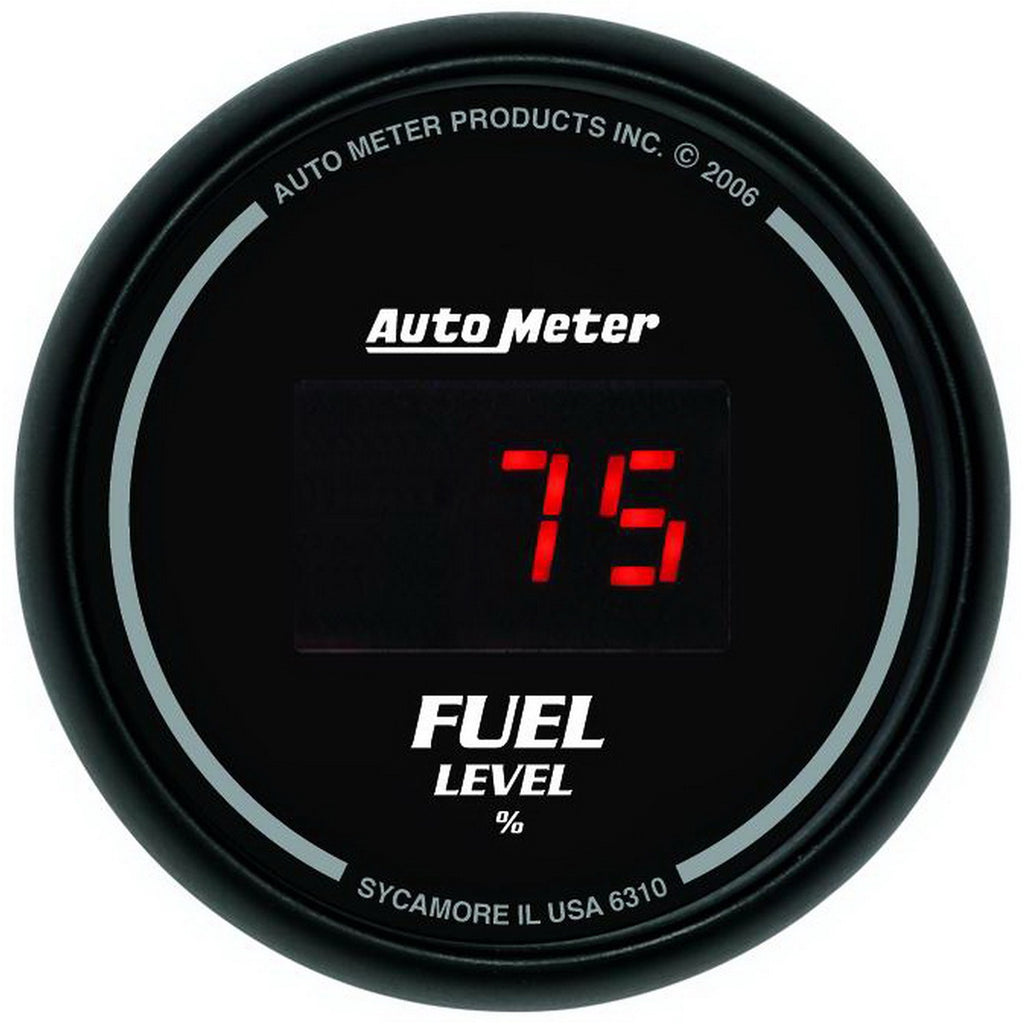 2-1/16 in. FUEL LEVEL PROGRAMMABLE 0-280 O DIGITAL BLACK