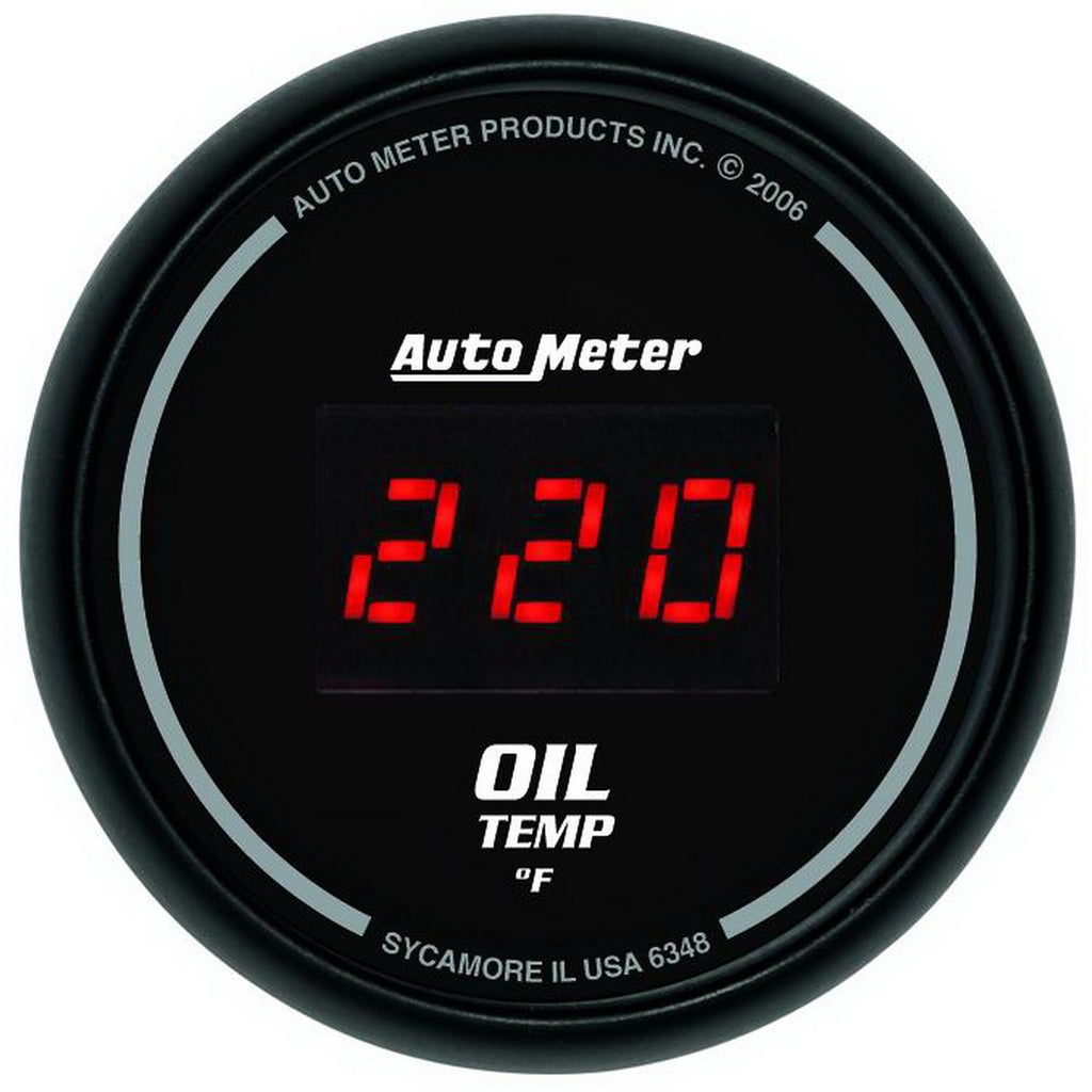 2-1/16 in. OIL TEMPERATURE 0-340 Fahrenheit SPORT-COMP DIGITAL