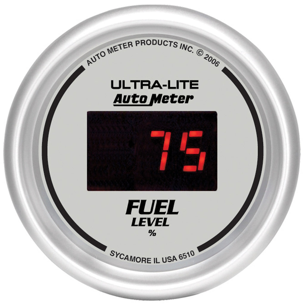 2-1/16 in. FUEL LEVEL PROGRAMMABLE 0-280 O DIG. SILVER