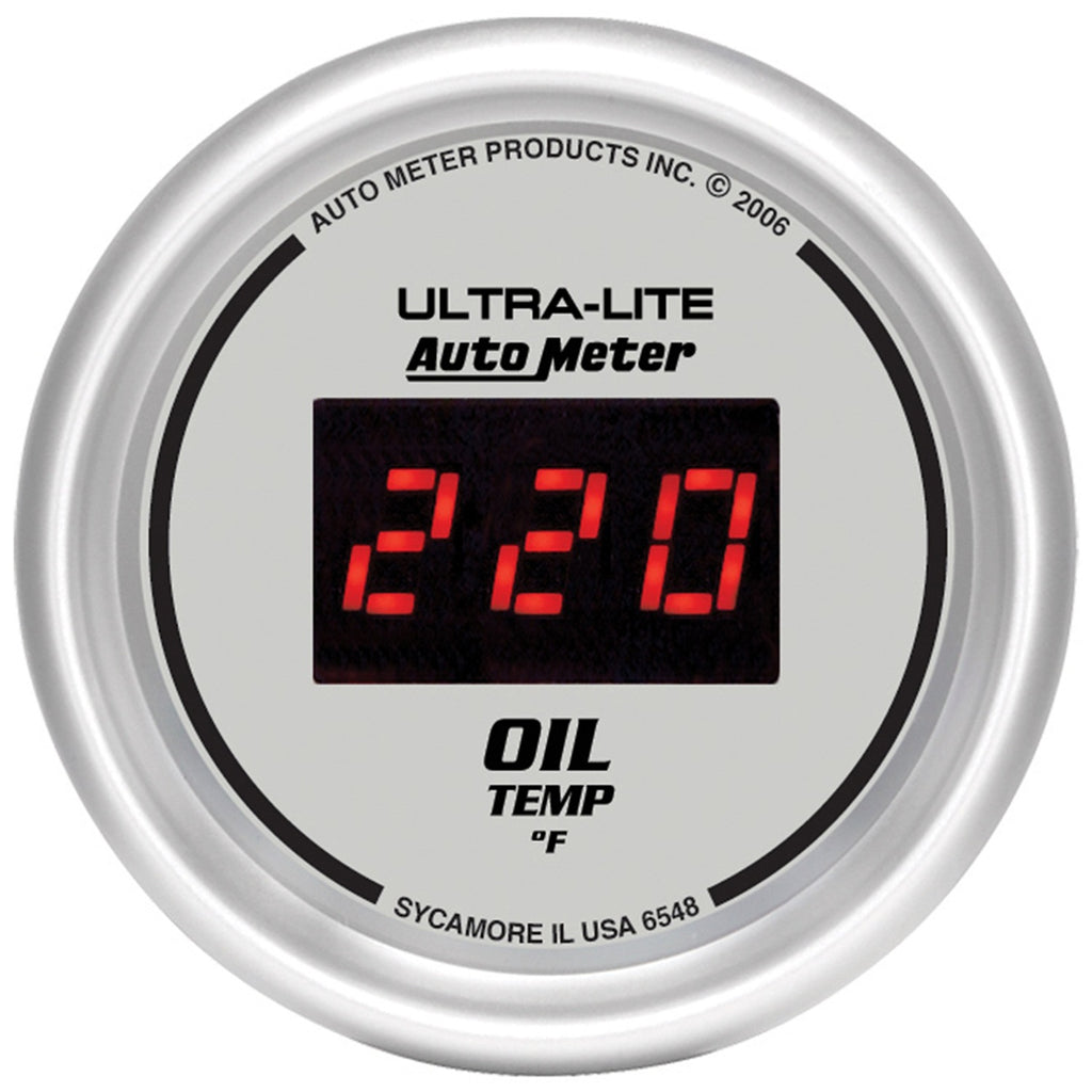 2-1/16 in. OIL TEMPERATURE 0-340 Fahrenheit ULTRA-LITE DIGITAL