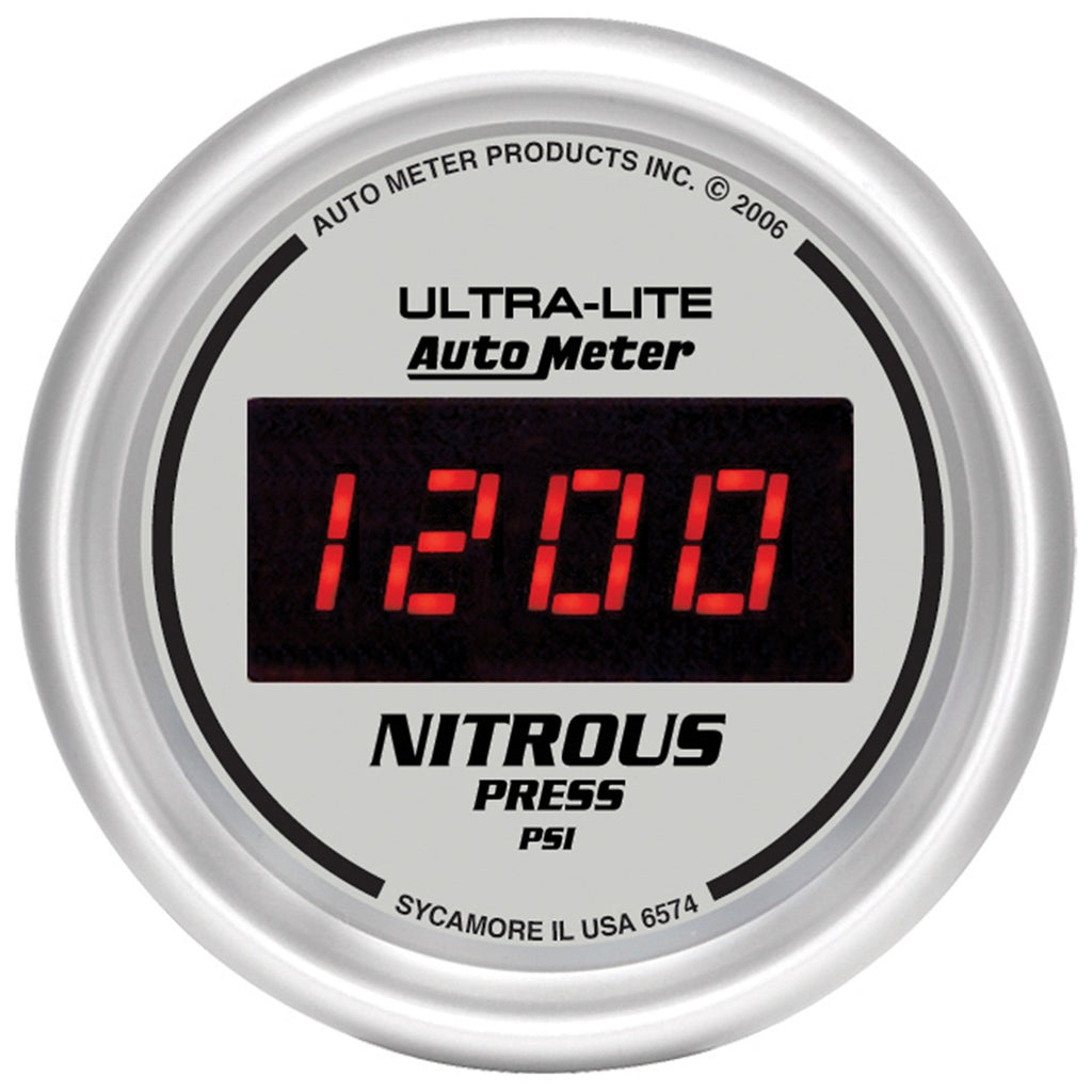 2-1/16 in. NITROUS PRESSURE 0-1600 PSI ULTRA-LITE DIGITAL