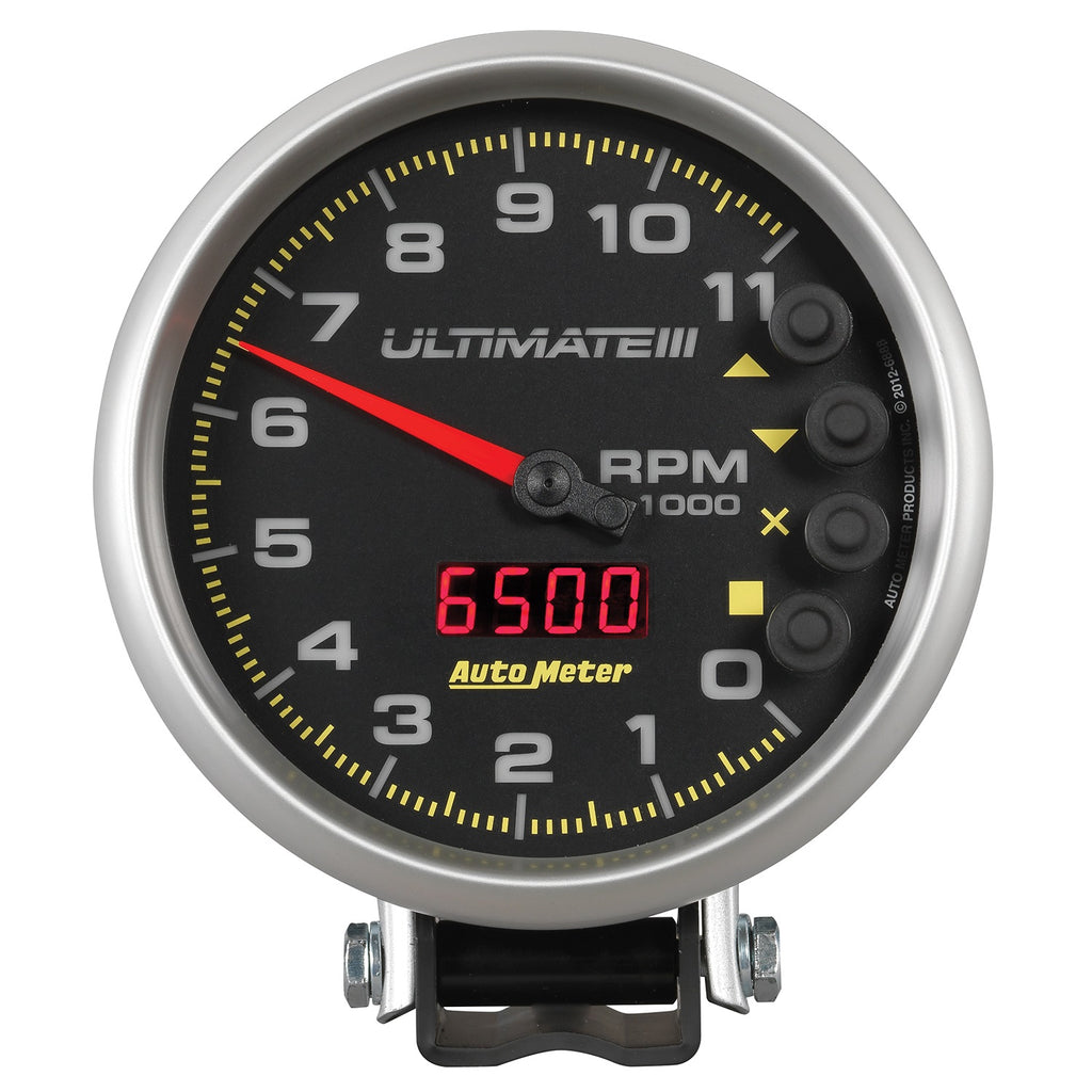 5 in. TACHOMETER 0-11000 RPM PEDESTAL ULTIMATE III PLAYBACK BLACK