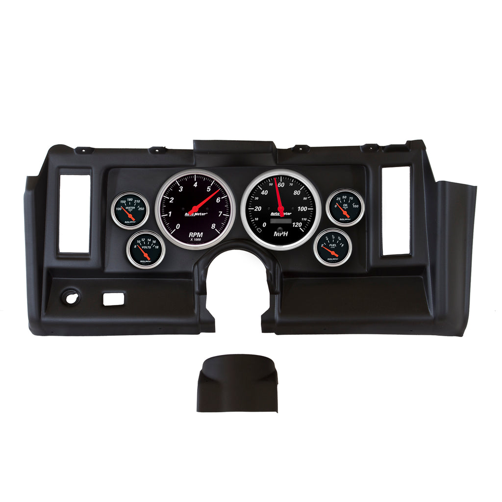 6 GAUGE DIRECT-FIT DASH KIT CAMARO 69 DESIGNER BLACK