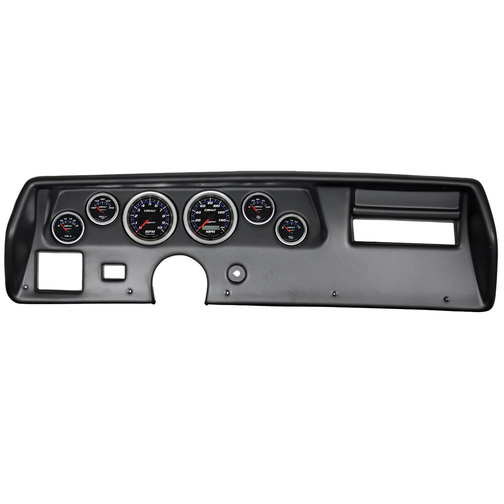 6 GAUGE DIRECT-FIT DASH KIT CHEVELLESS/ELCAMINO/MONTE 70-72 COBALT