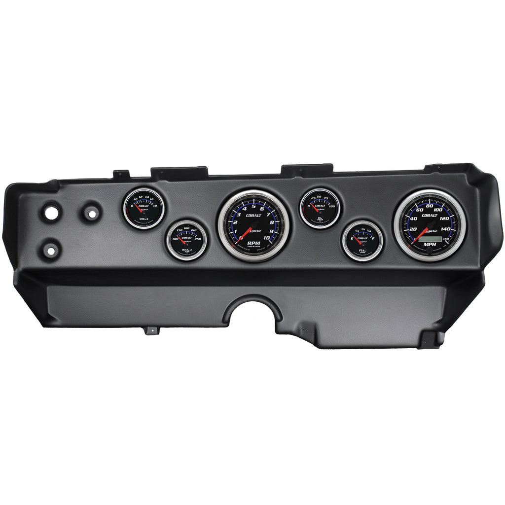 6 GAUGE DIRECT-FIT DASH KIT E-BODY / CUDA / CHALLENGER 70-74 COBALT