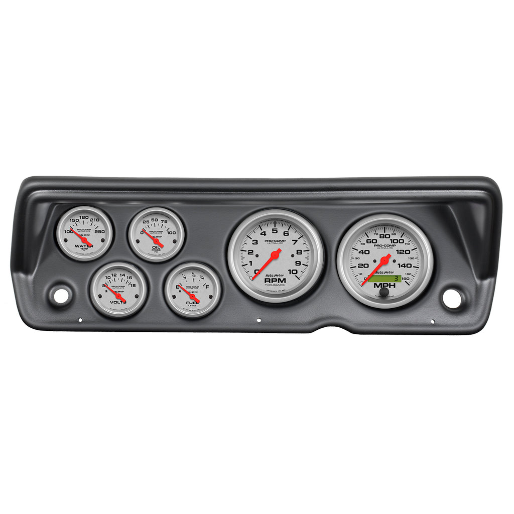 6 GAUGE DIRECT-FIT DASH KIT A-BODY / DUSTER / DEMON / DART 70-76 ULTRA-LITE