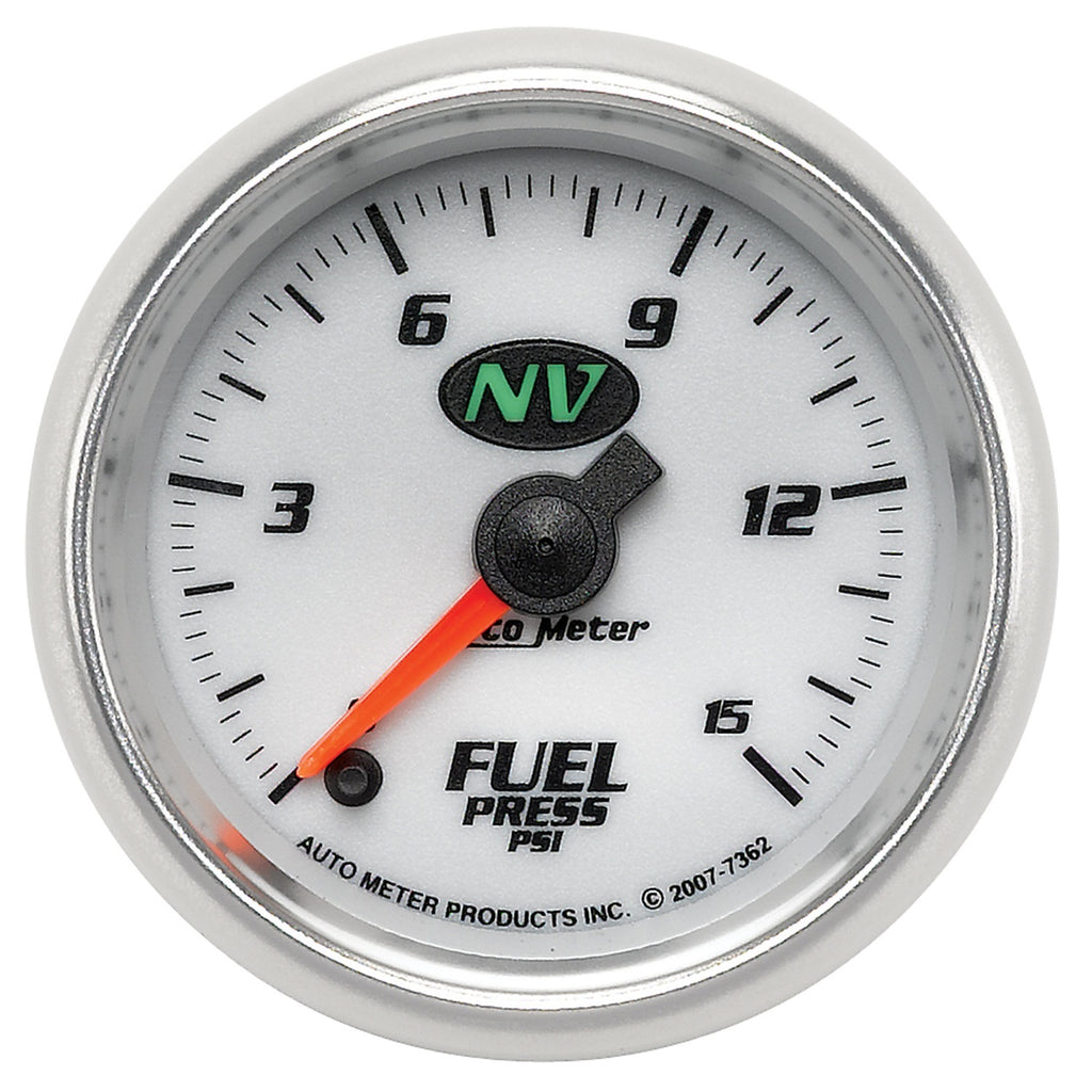 2-1/16 in. FUEL PRESSURE 0-15 PSI NV