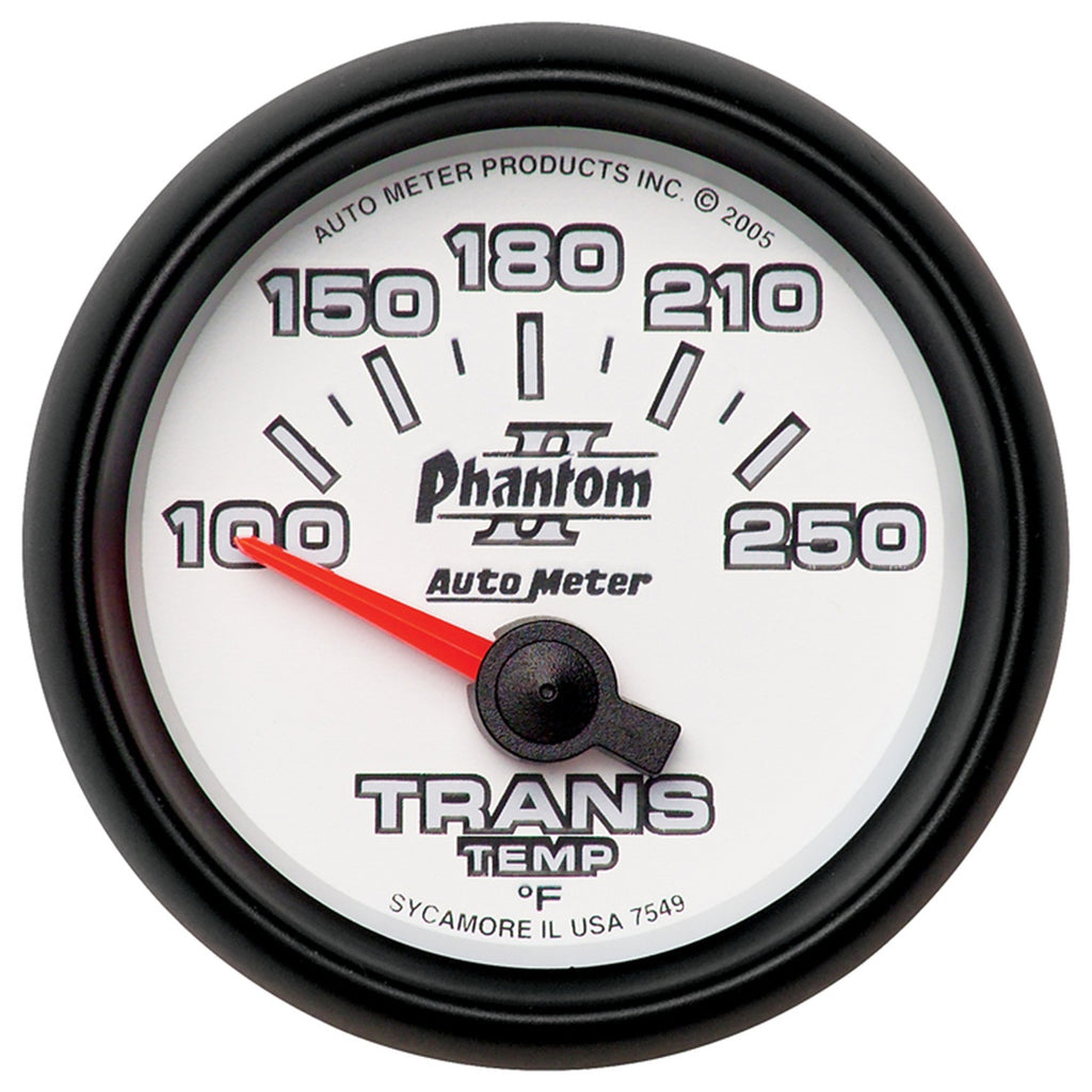 2-1/16 in. TRANSMISSION TEMPERATURE 100-250 Fahrenheit PHANTOM II