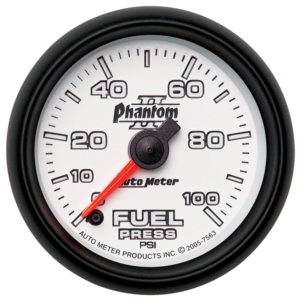 2-1/16 in. FUEL PRESSURE 0-100 PSI PHANTOM II