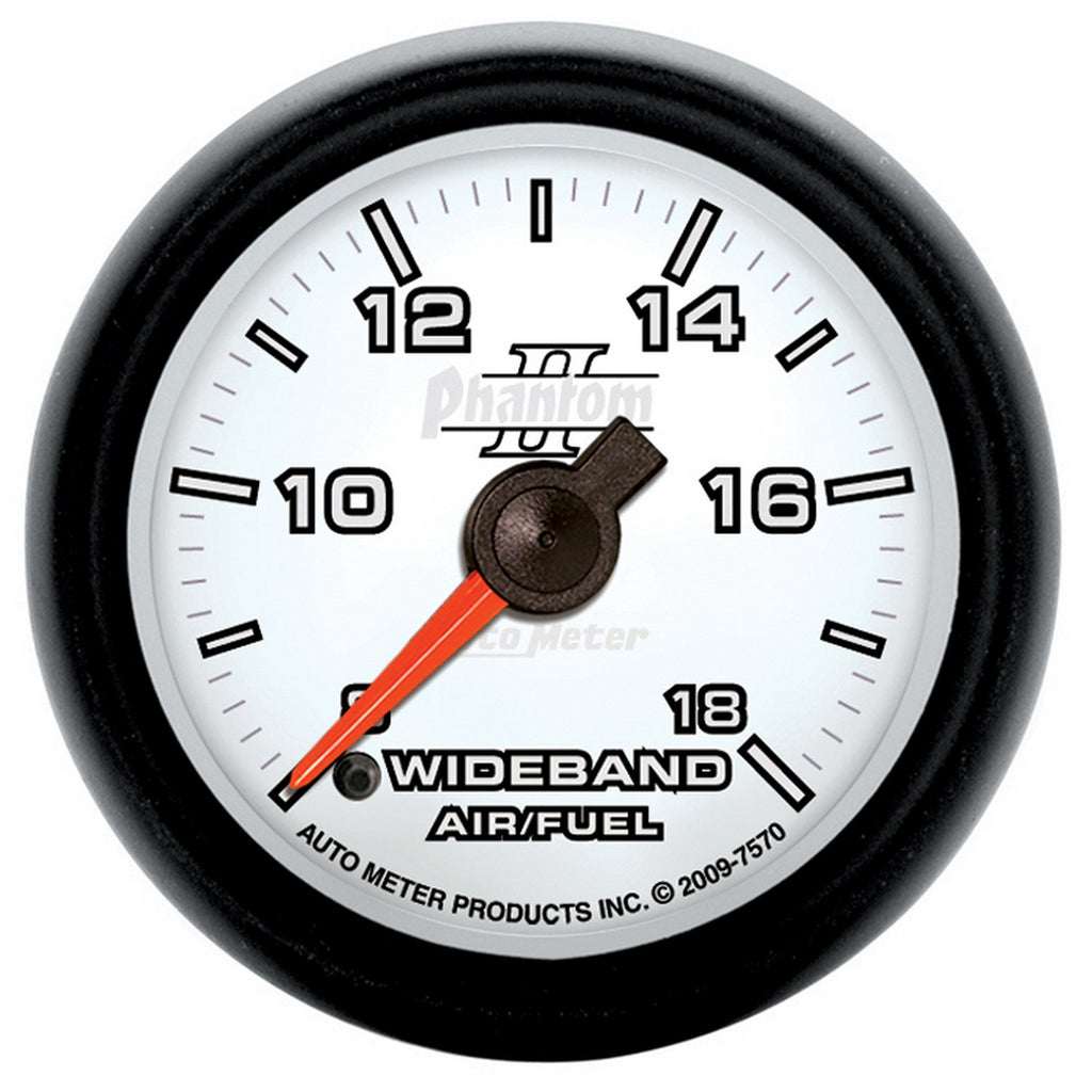 2-1/16 in. WIDEBAND AIR/FUEL RATIO ANALOG 8:1-18:1 AFR PHANTOM II