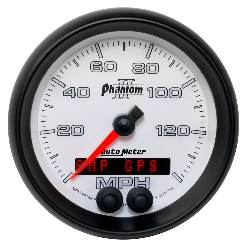 3-3/8 in. GPS SPEEDOMETER 0-140 MPH PHANTOM II