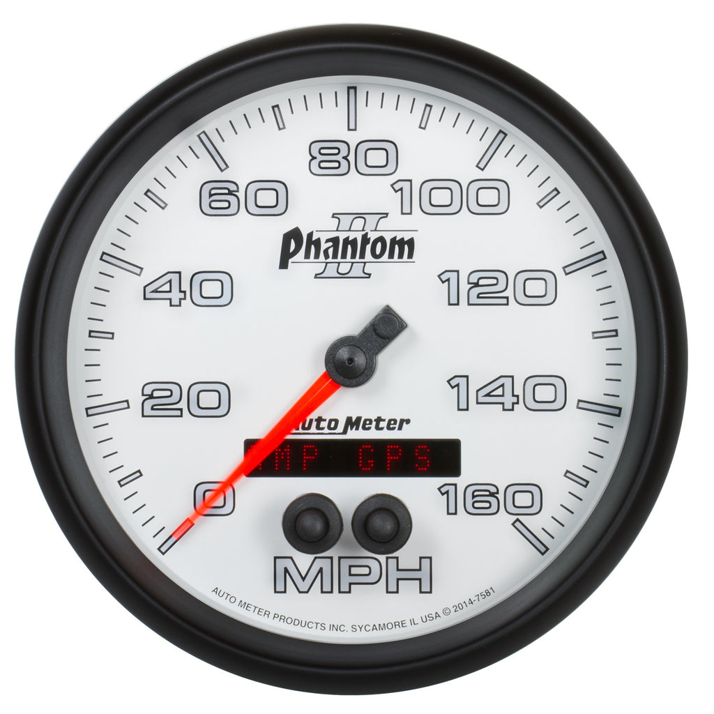 5 in. GPS SPEEDOMETER 0-160 MPH PHANTOM II