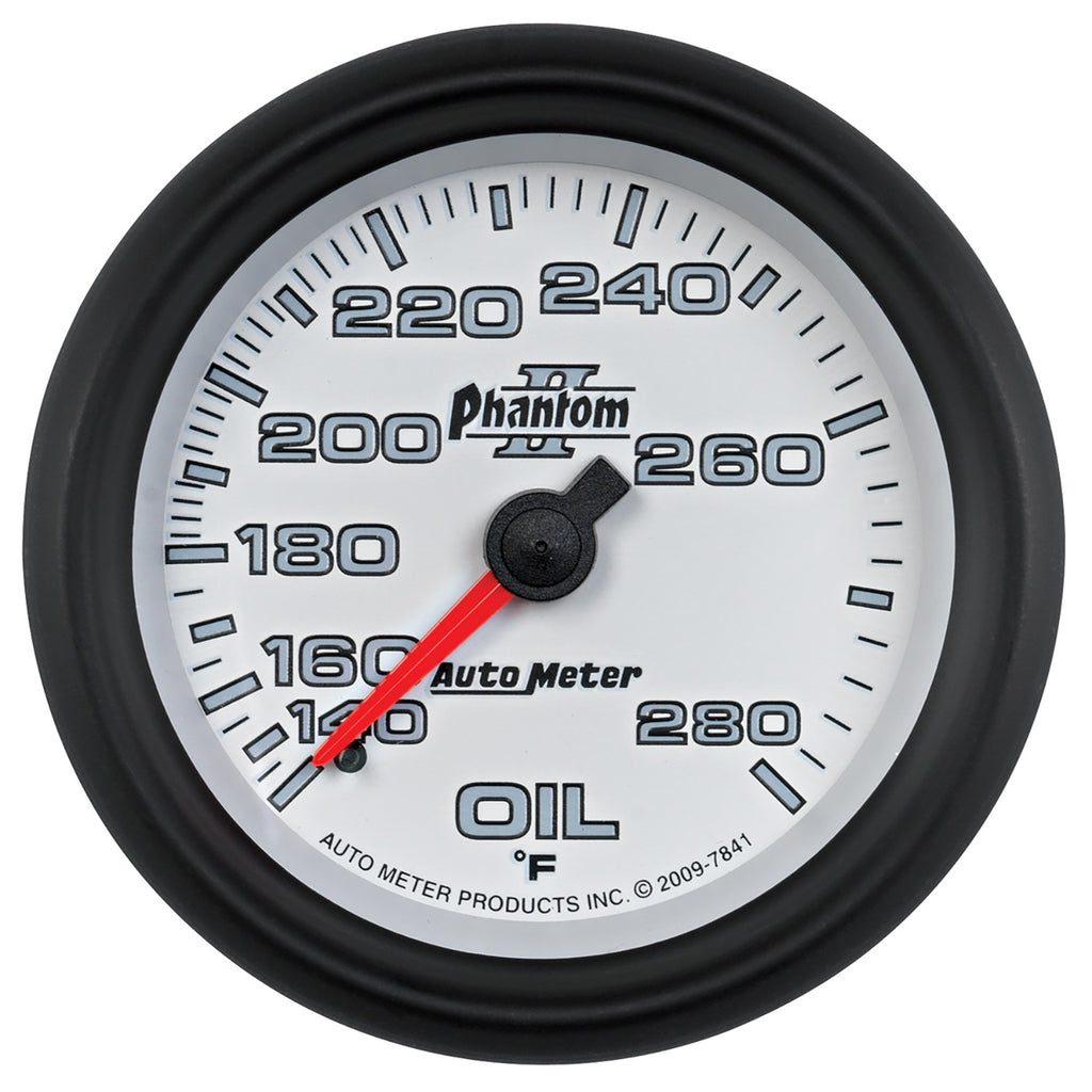 2-5/8 in. OIL TEMPERATURE 140-280 Fahrenheit PHANTOM II