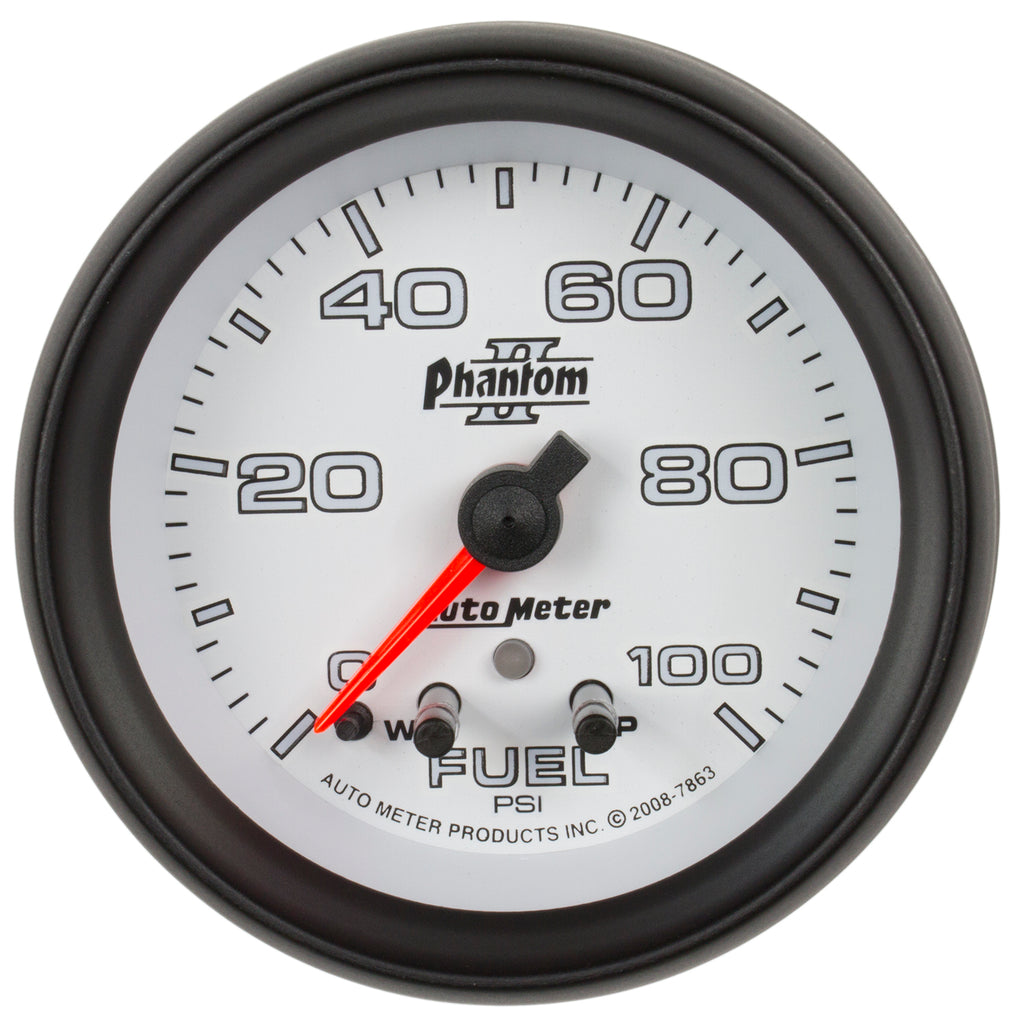 2-5/8 in. FUEL PRESSURE 0-100 PSI PHANTOM II