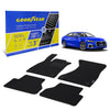 Goodyear Custom Fit Car Floor Liners for Audi A5 Sportback 2019-2021 Black/Black 4 Pc.Set All-Weather Diamond Shape Liner Traps Dirt Liquid Precision Interior Coverage - GY004408